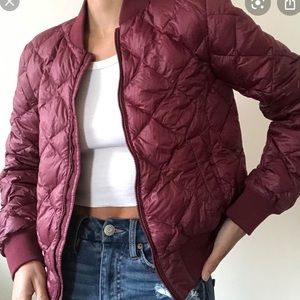Aritzia Bomber Jacket Puffer